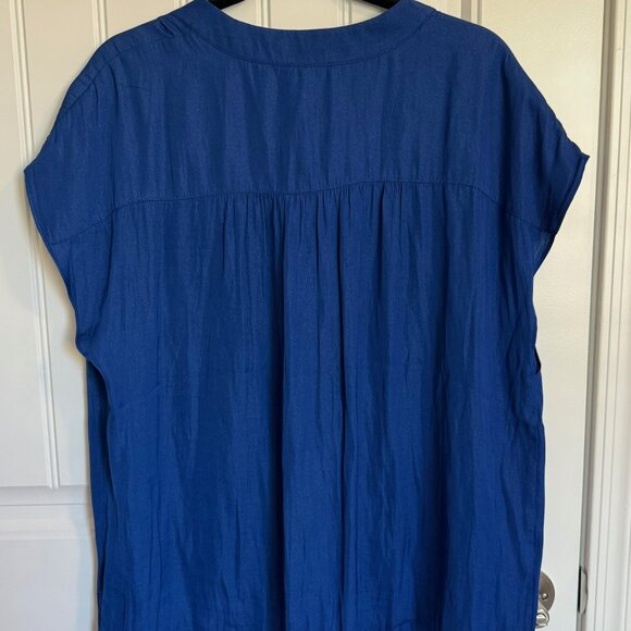 Maison d'Amelie Blue Ladies Blouse Size XL NWT - Picture 2 of 8